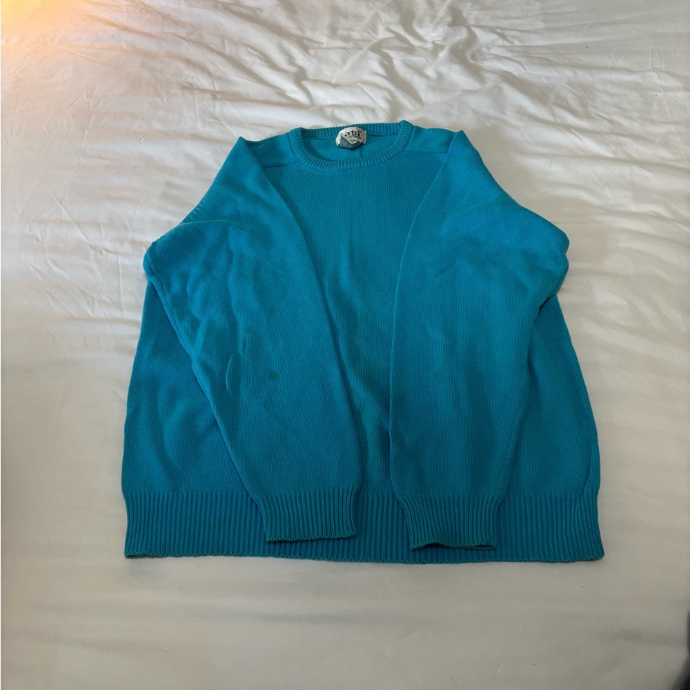 Blue Crew Neck Sweater